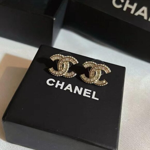 Chanel gold double C earrings - Picture 6 of 6